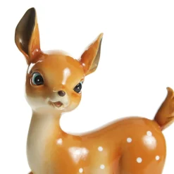 Glossy Retro Bambi Christmas Ornaments - Set of 2 Cheap