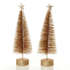 Gold Bottle Brush Tree - Small Set of 2 Store