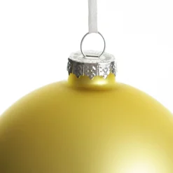 Gold Glass Personalised Christmas Bauble Online