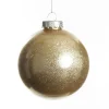 Gold Glitter Christmas Bauble Best