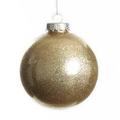 Gold Glitter Christmas Bauble Best