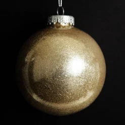 Gold Glitter Christmas Bauble Best