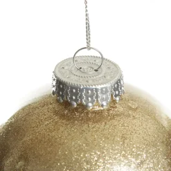 Gold Glitter Christmas Bauble Best