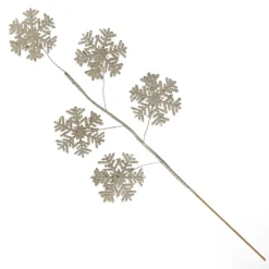 Gold Glitter Snowflake Christmas Spray Clearance