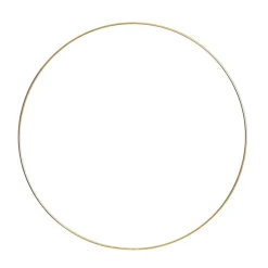 Gold Metal Hoop Wreath Base - 30cm New