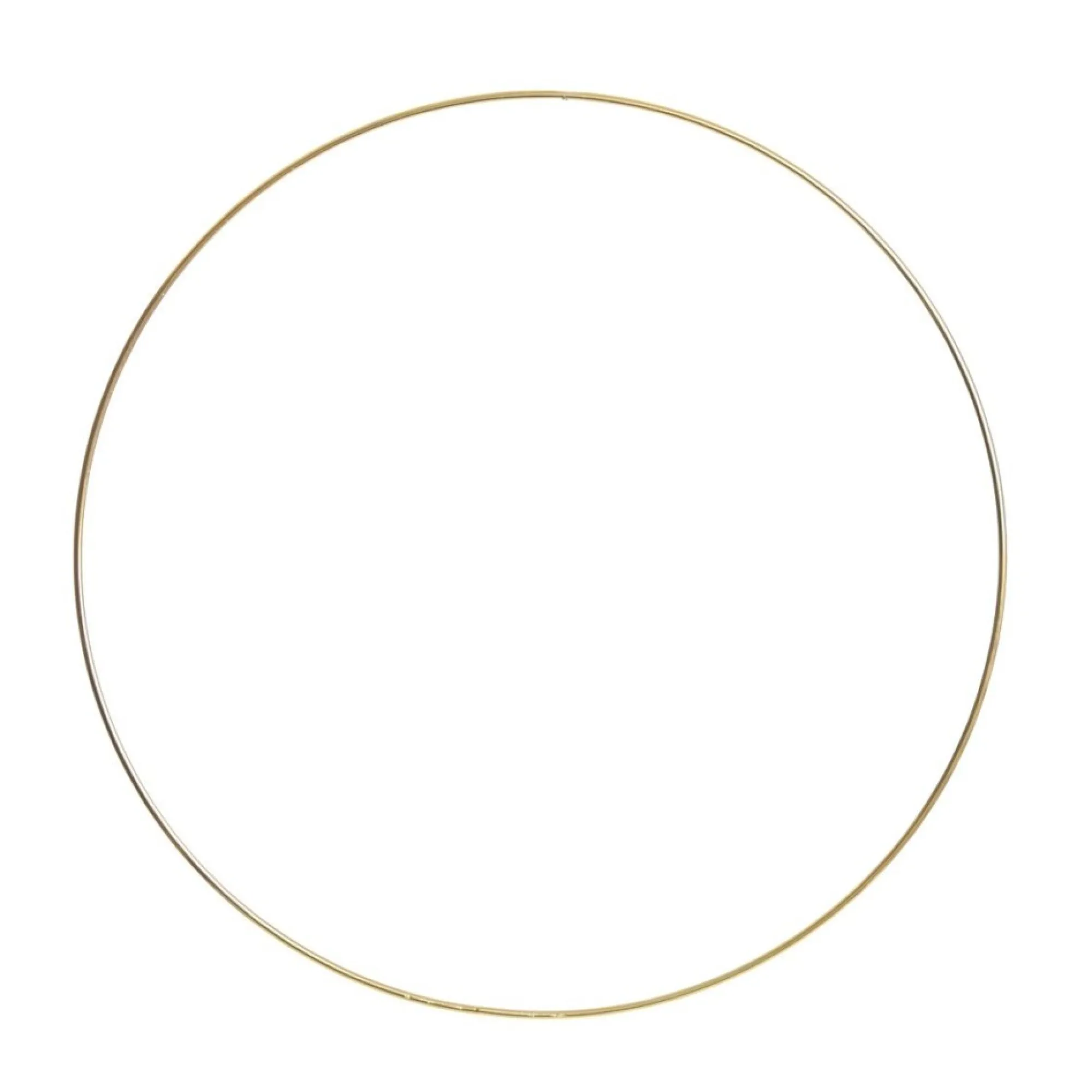 Gold Metal Hoop Wreath Base - 30cm New
