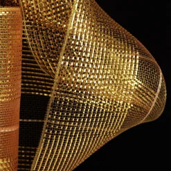 Gold Metallic Stripe Decomesh Roll Sale