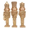 Gold Nutcracker Christmas Ornaments - Set of 3 Cheap