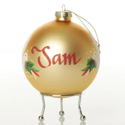 Gold Peace Doves Christmas Bauble Discount