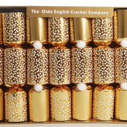 Gold Snowflake Christmas Bon Bons - Pack of 10 Flash Sale