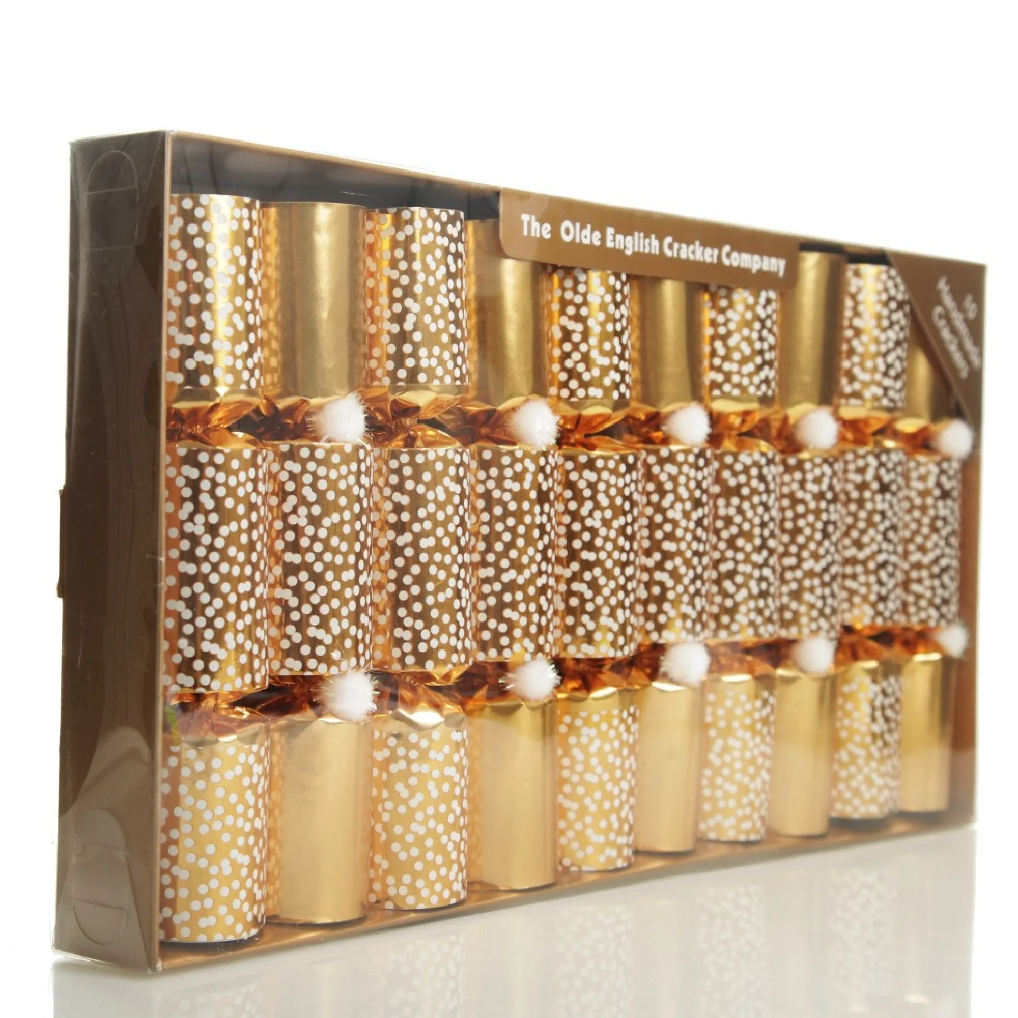 Gold Snowflake Christmas Bon Bons - Pack of 10 Flash Sale