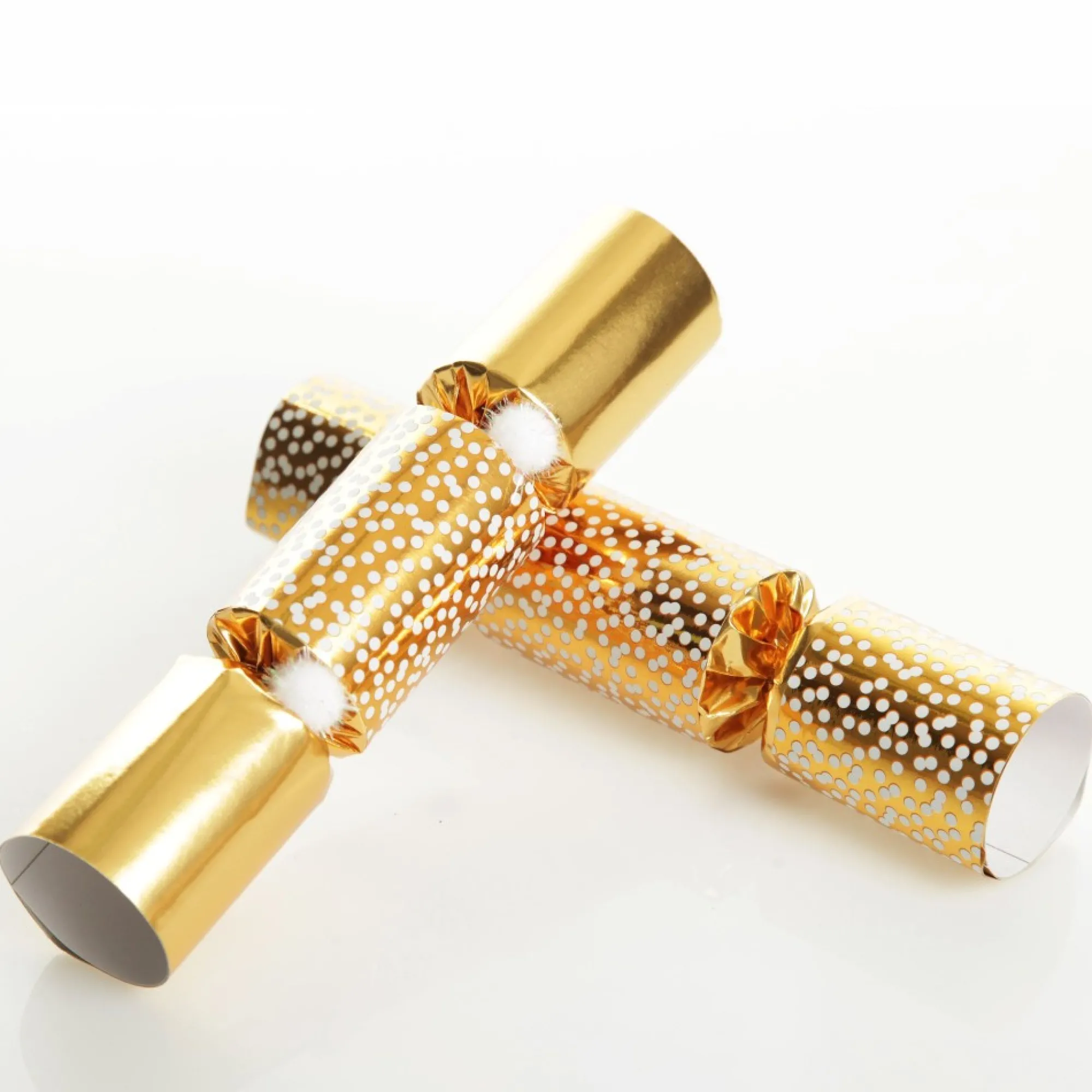 Gold Snowflake Christmas Bon Bons - Pack of 10 Flash Sale