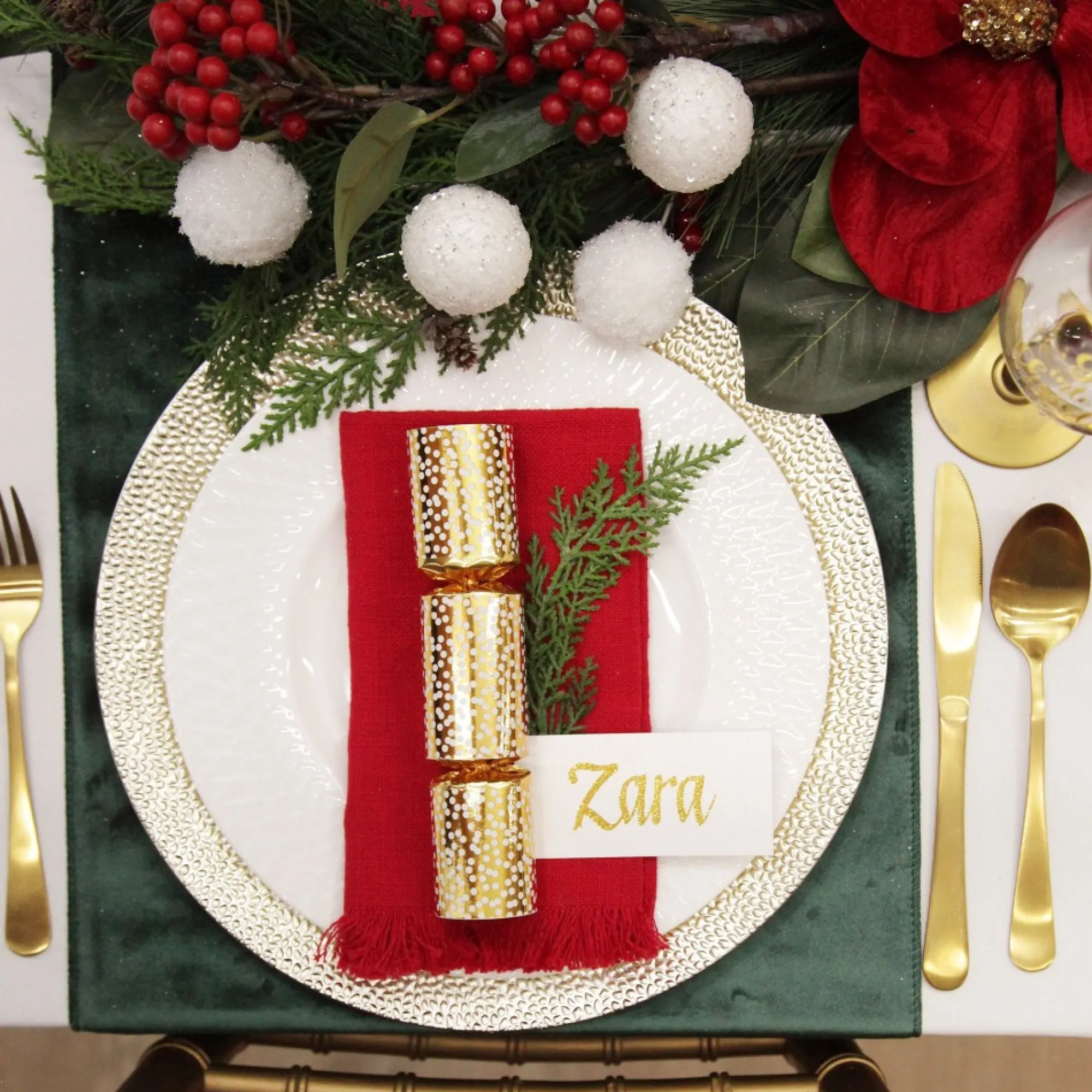 Gold Snowflake Christmas Bon Bons - Pack of 10 Flash Sale