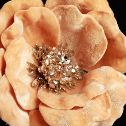 Gold Velvet Magnolia Flower Clip Outlet