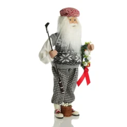Golfing Santa Christmas Ornament Discount