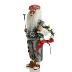 Golfing Santa Christmas Ornament Discount