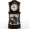 Grandfather Clock Lightup Ornament with Ice Skaters Best Sale