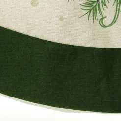 Green and Gold Mistletoe Christmas Tree Skirt Online
