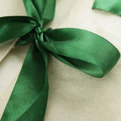 Green and Gold Mistletoe Christmas Tree Skirt Online