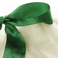 Green and Gold Mistletoe Christmas Tree Skirt Online