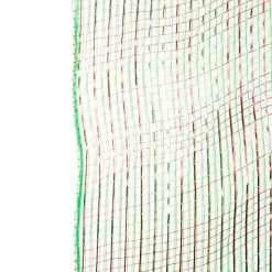 Green and Red Check Decomesh Roll Sale