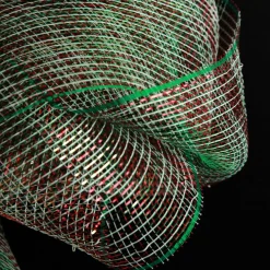 Green and Red Check Decomesh Roll Sale