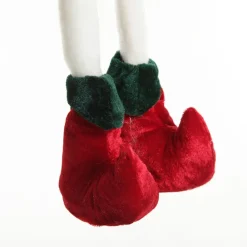 Green and Red Elf Standing Christmas Ornament Outlet