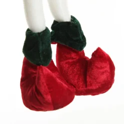 Green and Red Elf Standing Christmas Ornament Outlet