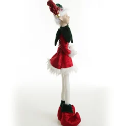 Green and Red Elf Standing Christmas Ornament Outlet