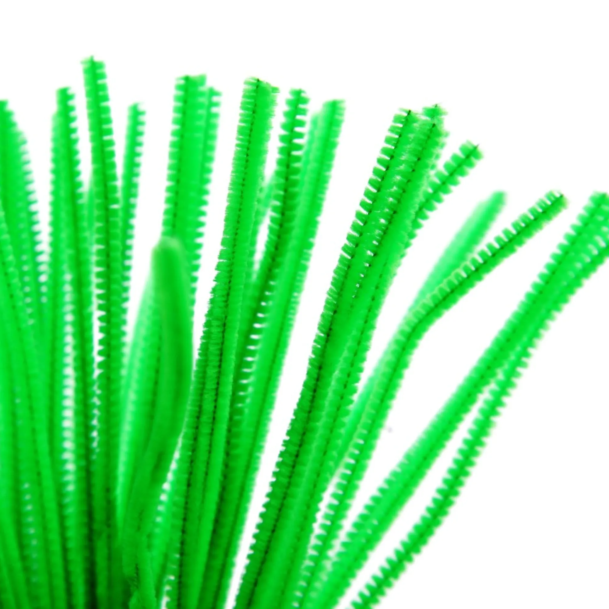 Green Chenille Stem Pipe Cleaners - Pack of 50 Best Sale