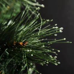 Green Dew Drop Pine Christmas Garland Flash Sale