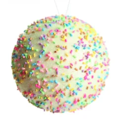 Green Glitter Christmas Bauble with Sprinkles Outlet