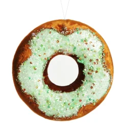 Green Iced Velvet Donut Christmas Tree Decoration Cheap