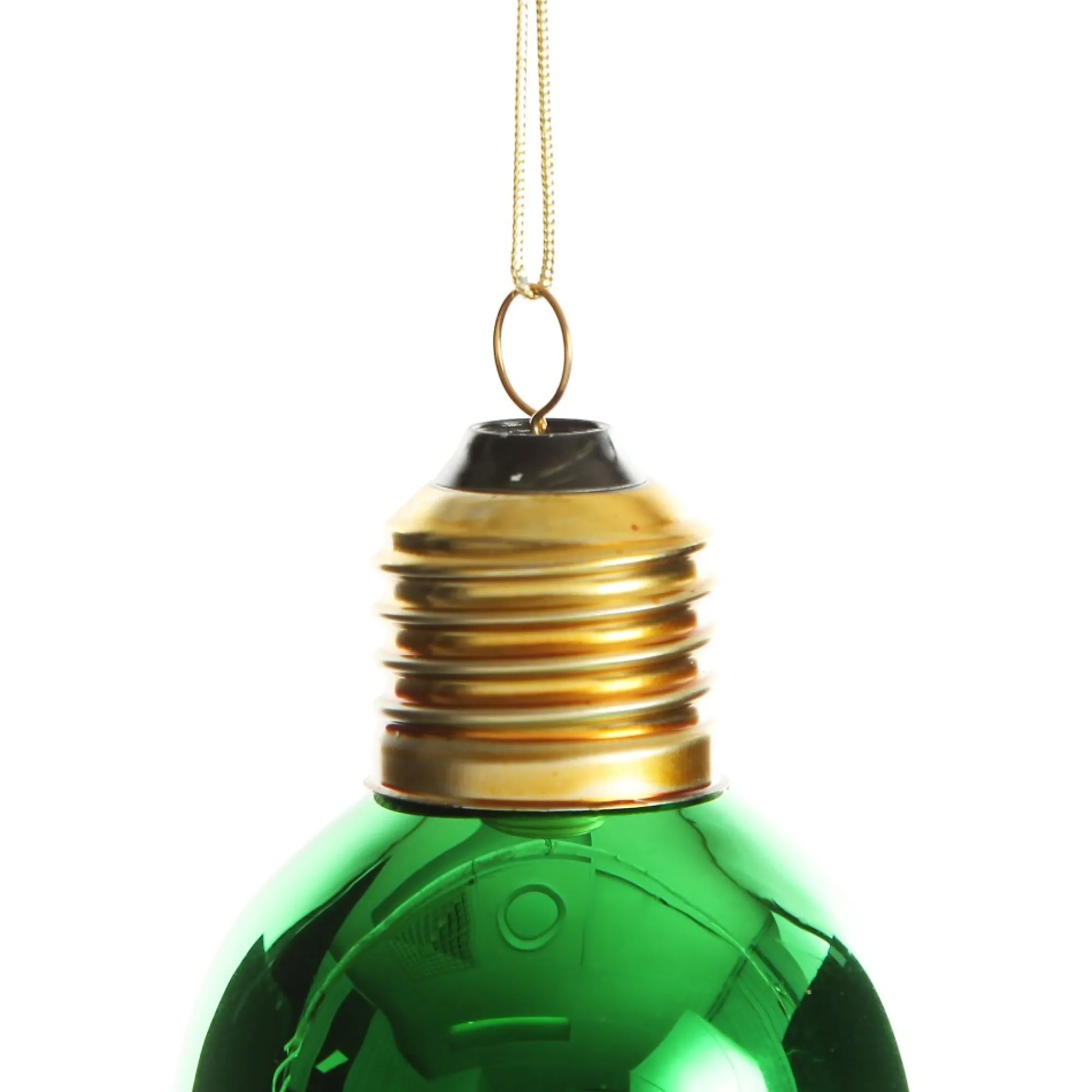 Green Light Bulb Hanging Christmas Decoration Best Sale