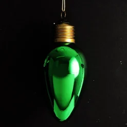 Green Light Bulb Hanging Christmas Decoration Best Sale