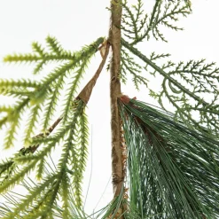 Green Mixed Leaf Christmas Spray Clearance