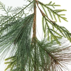 Green Mixed Leaf Christmas Spray Clearance