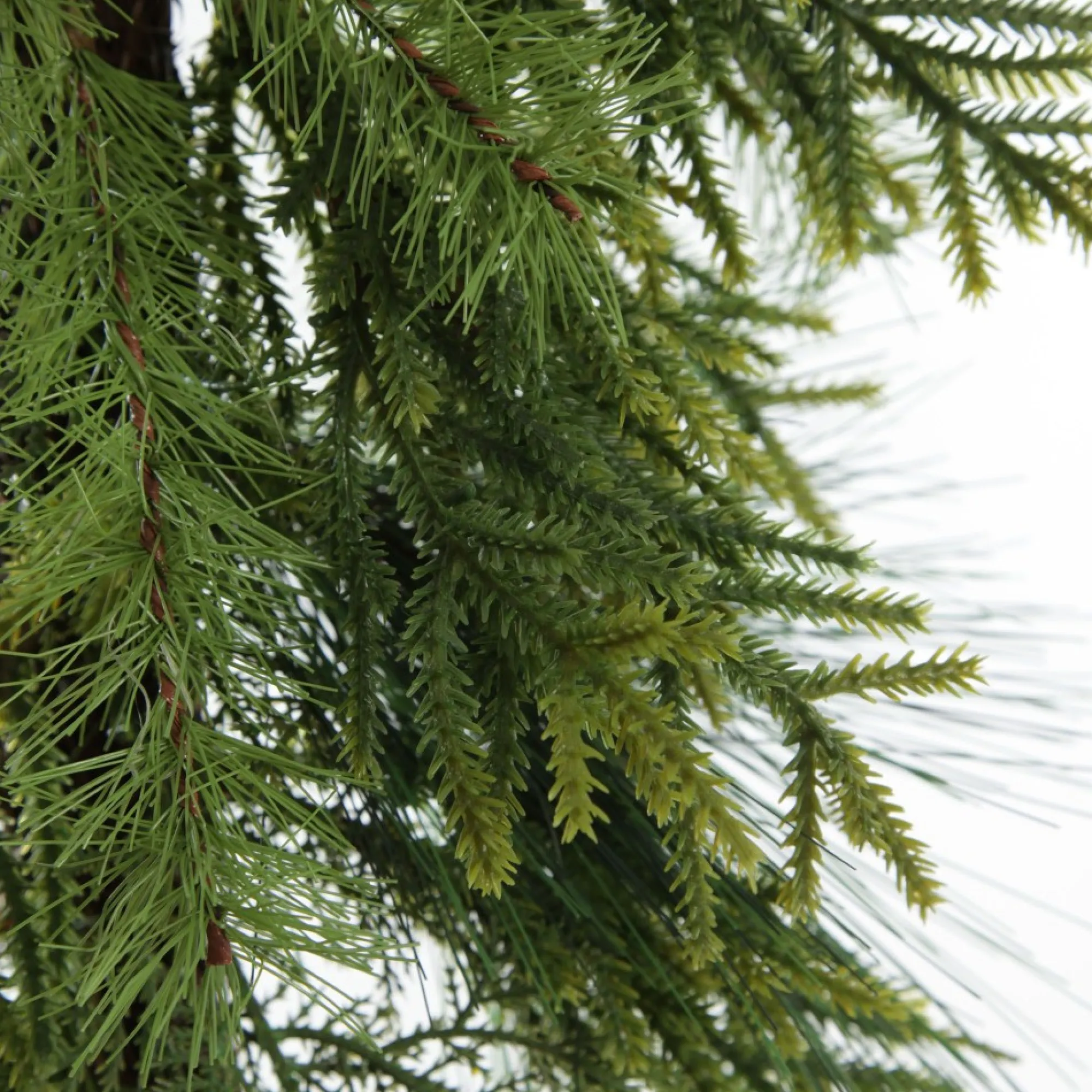 Green Mixed Leaf Christmas Teardrop Swag Cheap