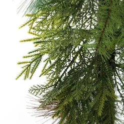 Green Mixed Leaf Christmas Teardrop Swag Cheap