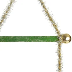 Green Tinsel Christmas Swing Ornament - Single Seat Best Sale