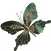 Green Velour and Glitter Butterfly Clip Discount