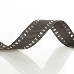 Grey & Silver Grossgrain Square Edge Wired Ribbon - 2.2cm Store