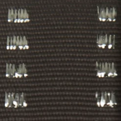 Grey & Silver Grossgrain Square Edge Wired Ribbon - 2.2cm Store