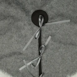 Grey and White Fur Christmas Tree Skirt Best