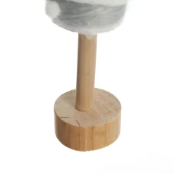 Grey and White Woolen Christmas Tree with Red Star New