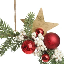 Ho Ho Ho Metal Hoop with Florals Sale