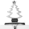 Hollow Chrome Tree Christmas Stocking Hanger Best