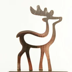 Hollow Rose Gold Reindeer Christmas Stocking Hanger Discount