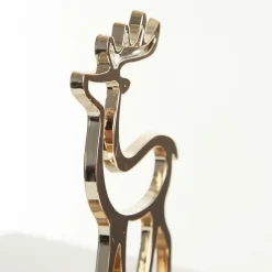 Hollow Rose Gold Reindeer Christmas Stocking Hanger Discount