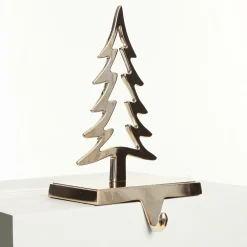 Hollow Rose Gold Tree Christmas Stocking Hanger Flash Sale